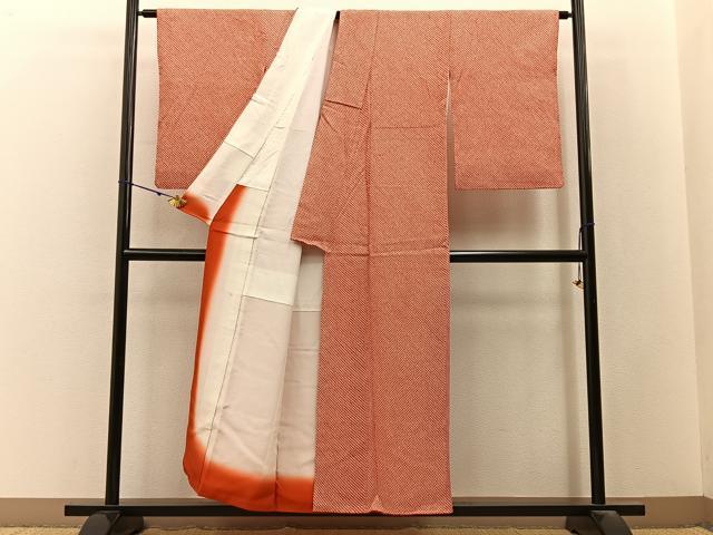平和屋着物■大変加工の良い総絞り小紋 正絹 逸品 BAAY3164hj