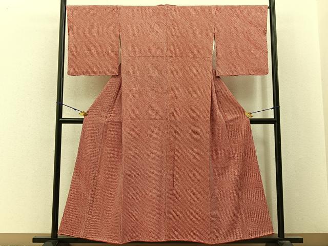 平和屋着物■大変加工の良い総絞り小紋 正絹 逸品 BAAY3177hj