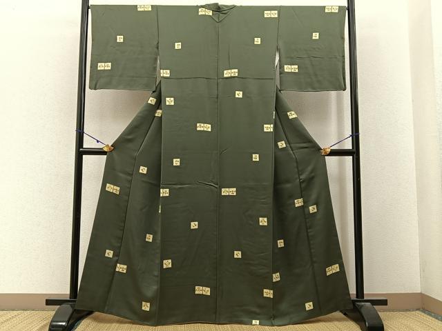 平和屋着物■上質な小紋 ふくら雀 金彩 正絹 逸品 BAAY3199hj