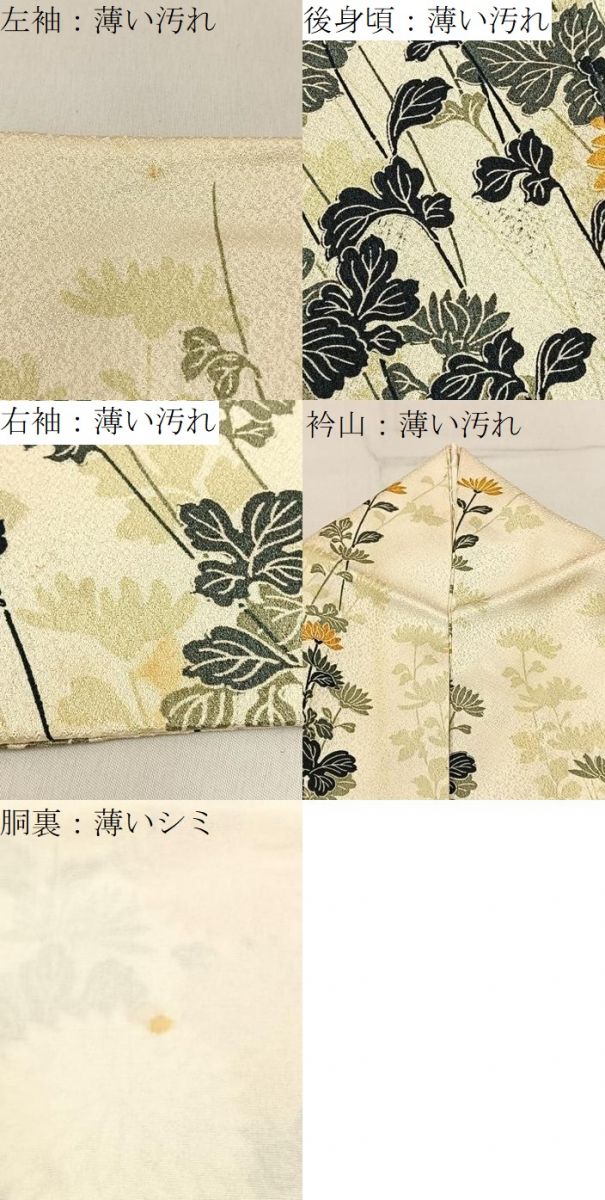 平和屋着物■訪問着 菊尽くし 金彩 正絹 逸品 BAAY3235hj