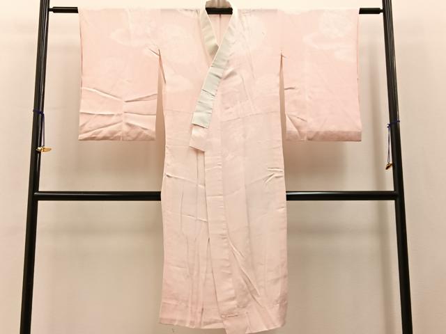 平和屋着物■長襦袢 無双仕立て 草花地紋 正絹 逸品 BAAY3247hj
