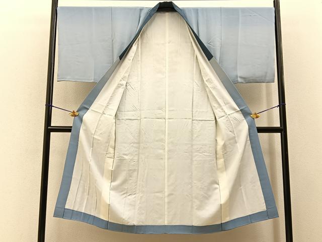 平和屋着物■男性 長襦袢 袷 手描き 風景文 暈し染め 正絹 逸品 BAAY3248hj