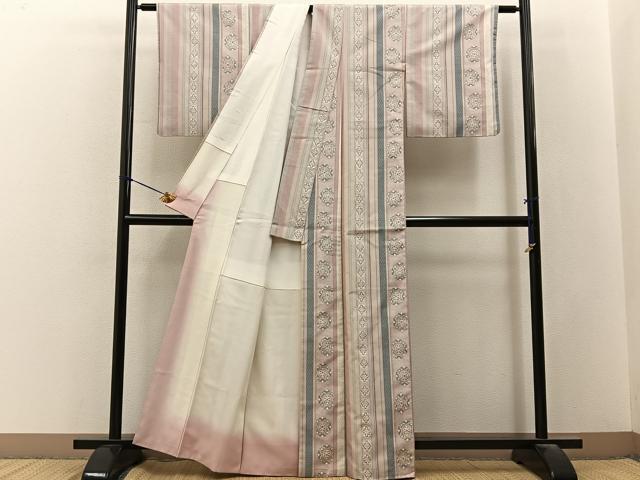 平和屋着物■上質な紬 吉祥間道 正絹 逸品 BAAY3251hj
