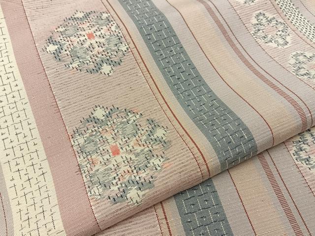 平和屋着物■上質な紬 吉祥間道 正絹 逸品 BAAY3251hj