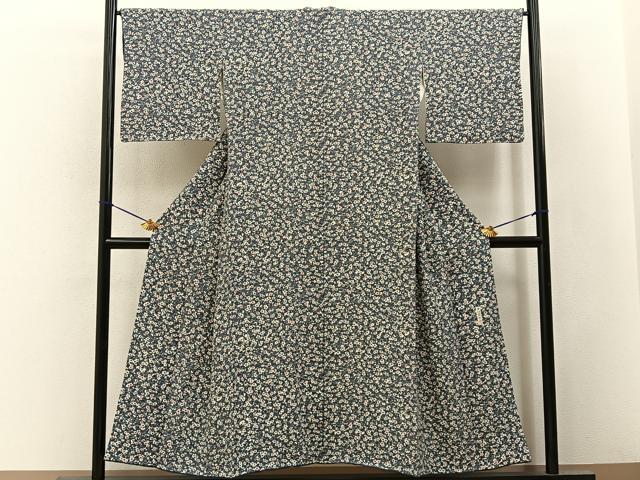 平和屋着物■上質な小紋 中村弥吉作 枝梅文 正絹 逸品 未使用 BAAY3266hj