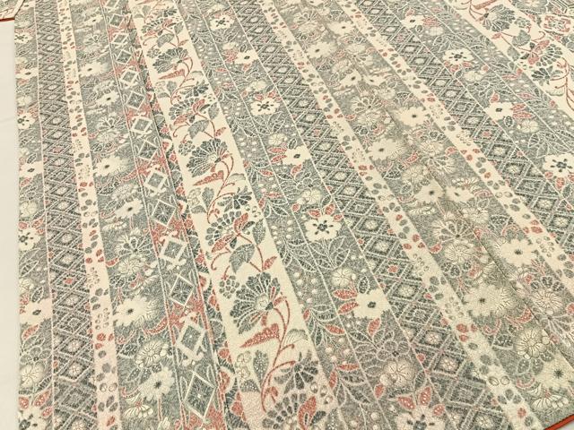 平和屋着物■上質な小紋 辻が花 鬼しぼ縮緬 正絹 逸品 BAAY3285hj