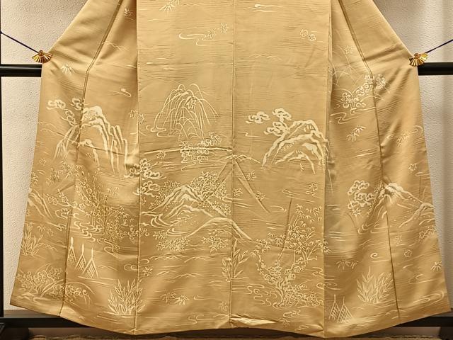 平和屋着物■訪問着 ろうけつ染め 風景文 正絹 逸品 BAAY3293hj