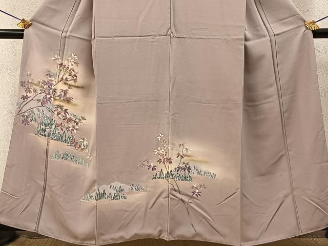 平和屋着物■訪問着 風景枝花文 暈し染め 金彩 正絹 逸品 BAAY3312hj