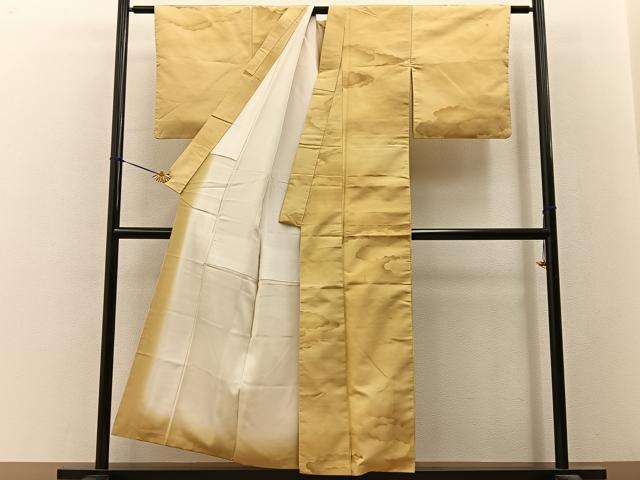 平和屋着物■上質な小紋 紬地 雲重ね文 正絹 逸品 BAAY3321hj