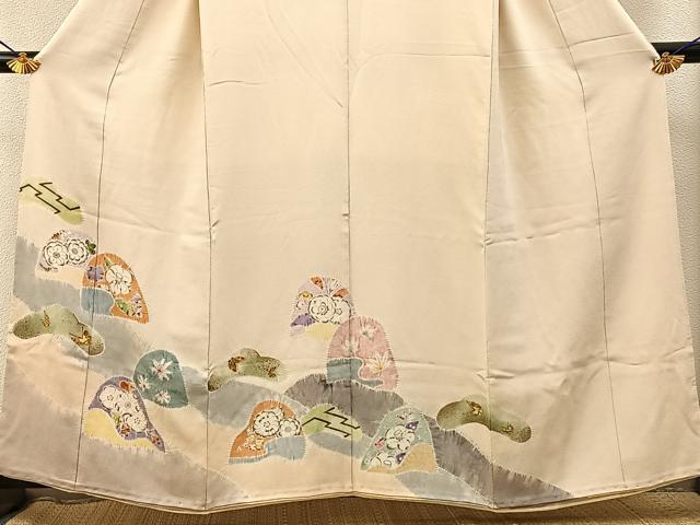 平和屋着物■豪華色留袖 辻が花 絞り 金彩 正絹 逸品 BAAY3331hj
