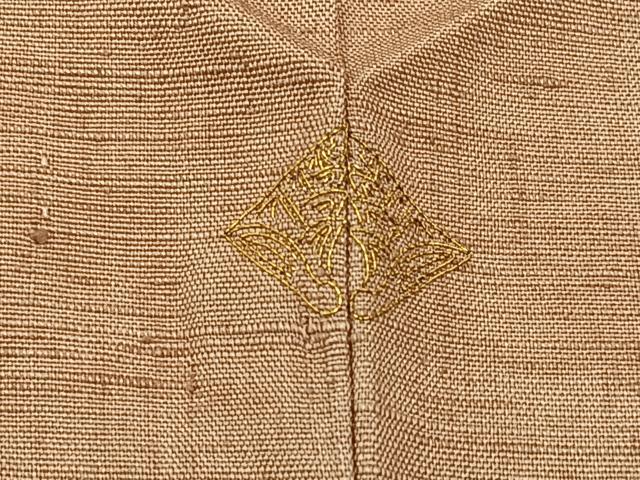 平和屋着物■訪問着 紬地 更紗花文 正絹 逸品 BAAY3344hj