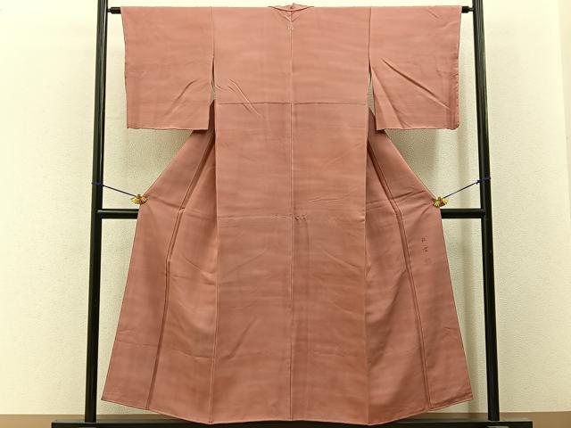 平和屋着物■上質な小紋 紅雲 暈し染め 正絹 逸品 未使用 BAAY3350hj