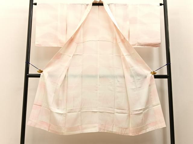 平和屋着物■長襦袢 無双仕立て 遠山文 正絹 逸品 BAAY3352hj