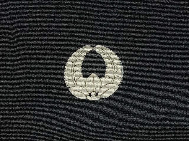 平和屋着物■豪華黒留袖 飛鶴草花文 暈し染め 金彩 正絹 逸品 BAAY3374hj