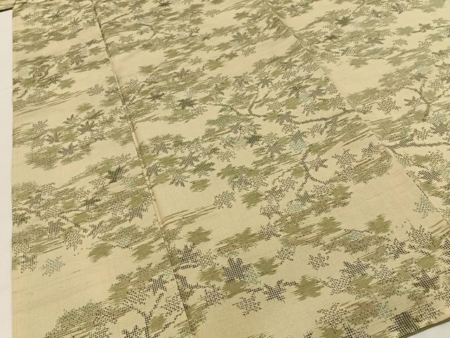 平和屋着物■上質な紬 楓 正絹 逸品 未使用 BAAY3395hj