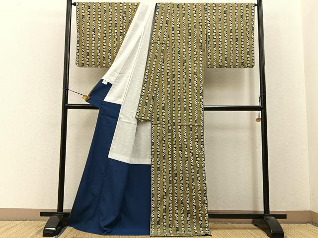 平和屋着物■小紋 桜間道 洗える着物 BAAY3427hj