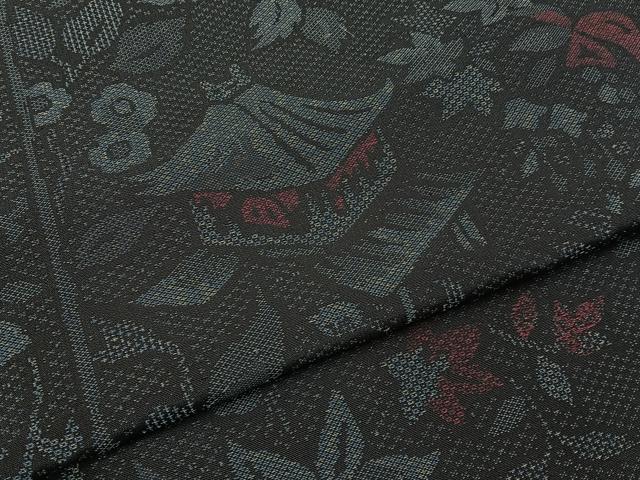 平和屋着物■小紋 風景花文 洗える着物 BAAY3434hj