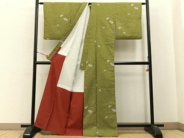 平和屋着物■小紋 辻が花 洗える着物 BAAY3454hj