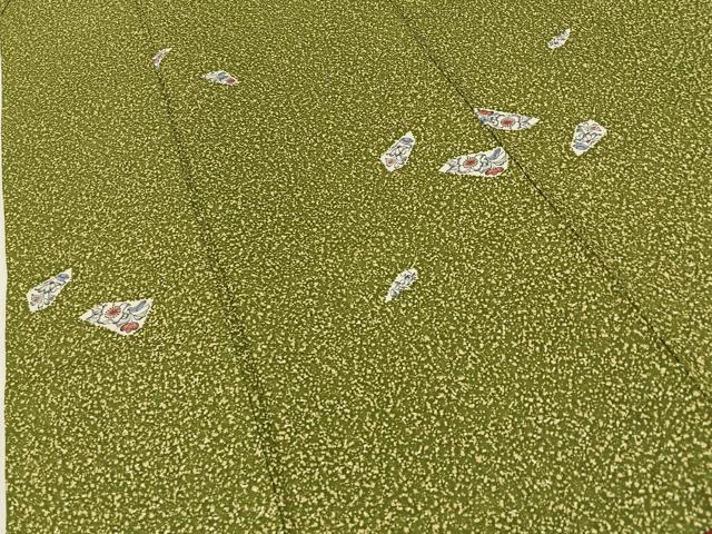 平和屋着物■小紋 辻が花 洗える着物 BAAY3454hj