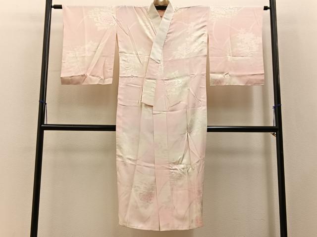 平和屋着物■長襦袢 無双仕立て 草花地紋 暈し染め 正絹 逸品 BAAY3465hj
