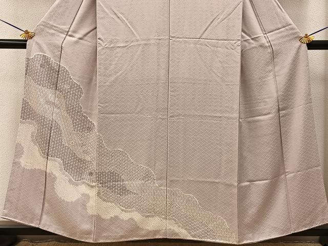 平和屋着物■訪問着 絞り 刺繍 有職文様 正絹 逸品 BAAY3473hj