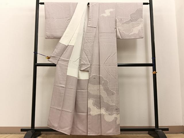 平和屋着物■訪問着 絞り 刺繍 有職文様 正絹 逸品 BAAY3473hj