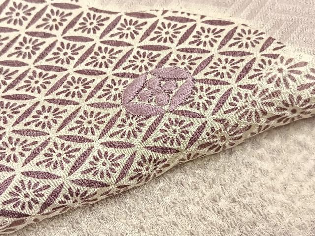 平和屋着物■訪問着 絞り 刺繍 有職文様 正絹 逸品 BAAY3473hj