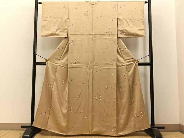 平和屋着物■上質な小紋 こけし 正絹 逸品 BAAY3515hj