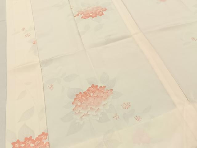 平和屋着物■長襦袢 無双仕立て 紫陽花 暈し染め 正絹 逸品 未使用 BAAY3516hj