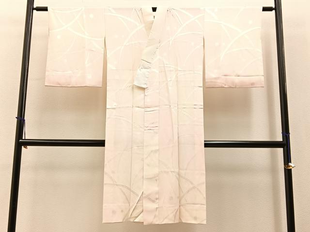 平和屋着物■長襦袢 無双仕立て 露芝地紋 暈し染め 正絹 逸品 BAAY3518hj