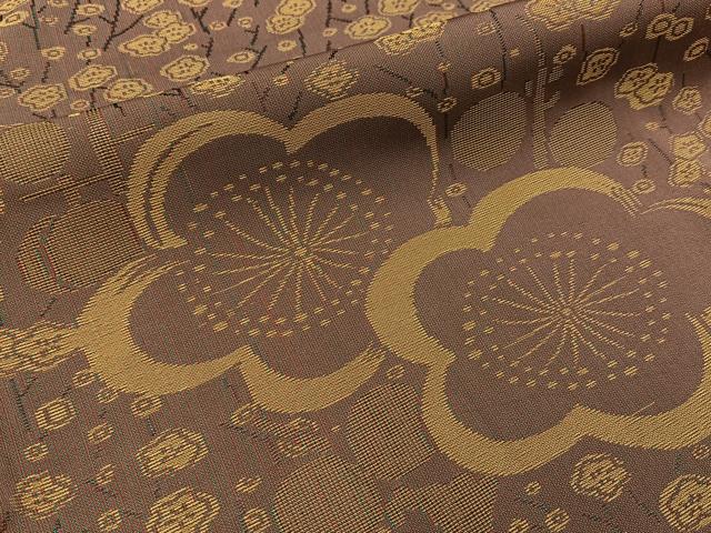 平和屋着物■上質なお召 梅 正絹 逸品 BAAY3544hj