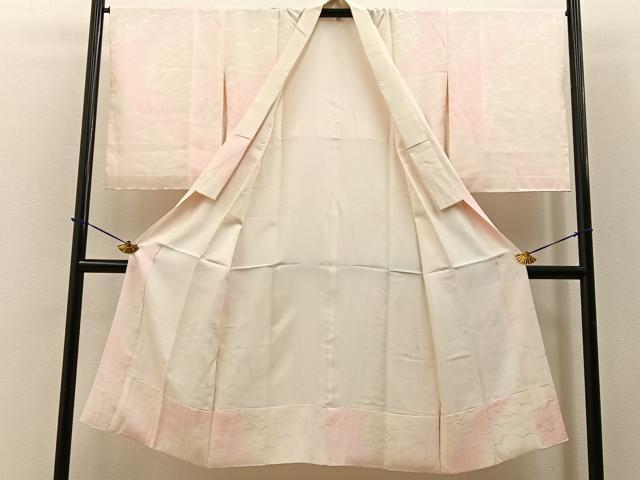 平和屋着物■長襦袢 袷 飛鳥地紋 暈し染め やまと誂製 正絹 逸品 BAAY3551hj