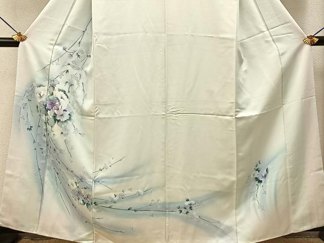 平和屋着物■訪問着 草花文 暈し染め 正絹 逸品 BAAY3556hj
