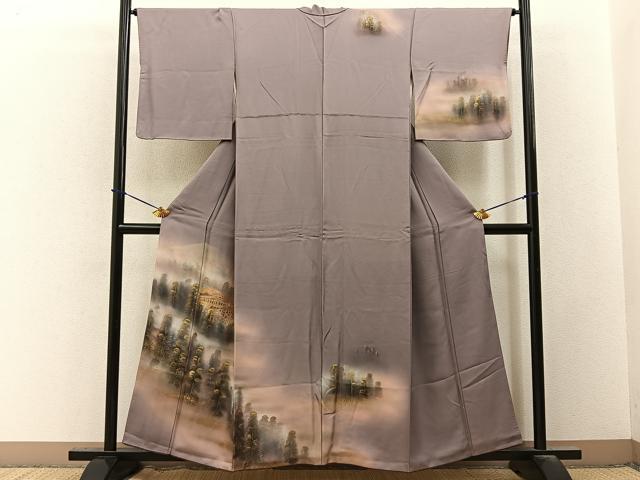 平和屋着物■訪問着 清水寺 暈し染め 金彩 正絹 逸品 BAAY3567hj