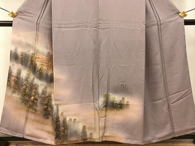 平和屋着物■訪問着 清水寺 暈し染め 金彩 正絹 逸品 BAAY3567hj