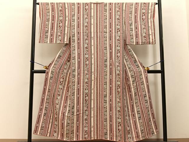 平和屋着物■上質な小紋 辻が花 金彩 正絹 逸品 BAAY3574hj