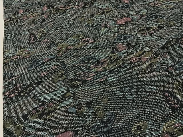 平和屋着物■上質な紬 風景文 正絹 逸品 BAAY3625hj