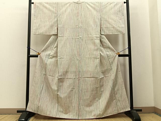 平和屋着物■上質な紬 抽象文様 正絹 逸品 BAAY3642hj