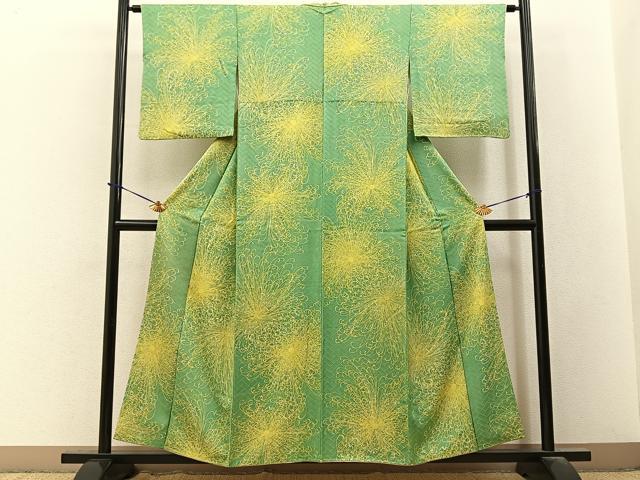 平和屋着物■上質な小紋 乱菊 正絹 逸品 BAAY3647hj
