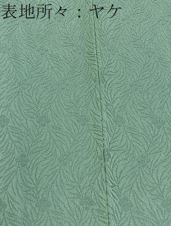 平和屋着物■豪華色留袖 色無地 舞蝶地紋 薄青色 正絹 逸品 BAAY3667hj