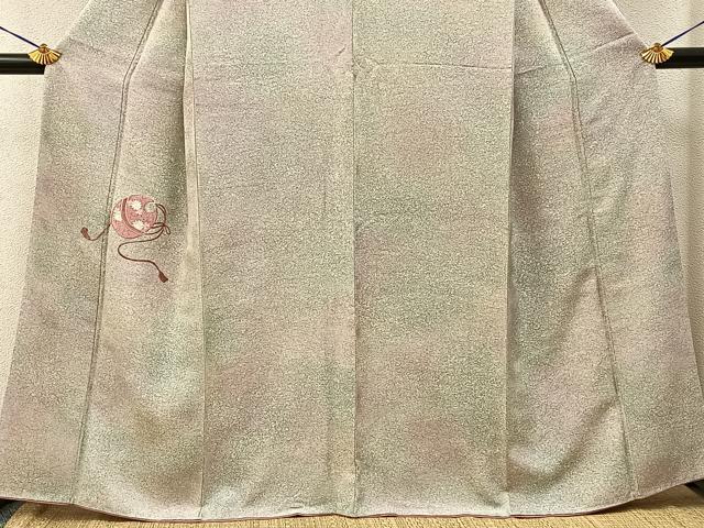 平和屋着物■色留訪問着 総刺繍 手毬 暈し染め 正絹 逸品 BAAY3684hj