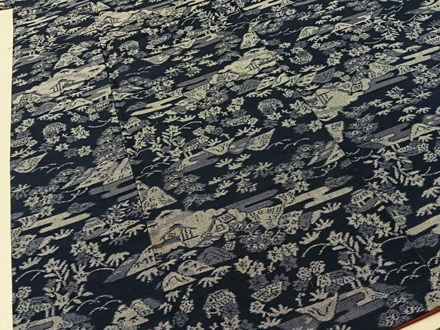 平和屋着物■上質な紬 風景文 鈴乃屋扱い 正絹 逸品 BAAY3695hj