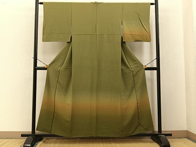 平和屋着物■訪問着 霞文 暈し染め 正絹 逸品 BAAY3716hj