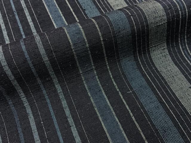 平和屋着物■上質な紬 縞 正絹 逸品 BAAY3728hj