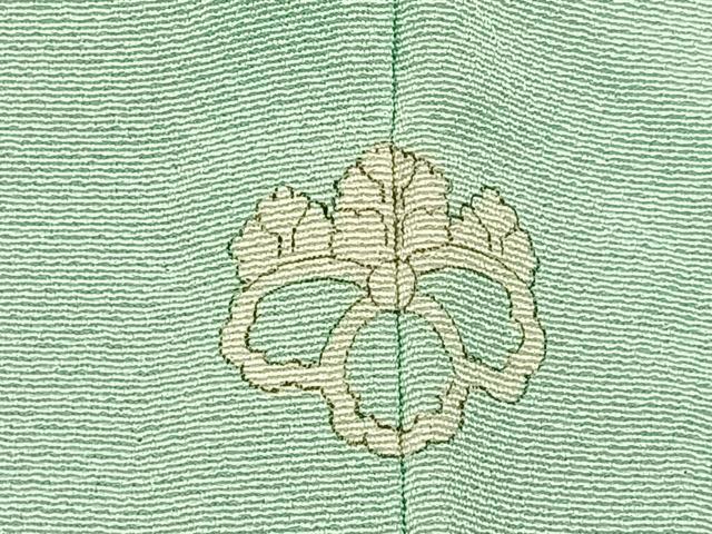 平和屋着物■上質な色無地 白緑色 正絹 逸品 未使用 BAAY3745hj