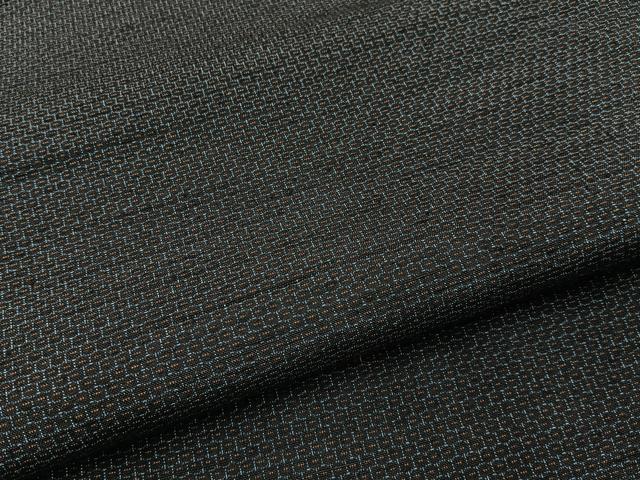 平和屋着物■塩沢紬 80亀甲 総詰め 証紙付き 正絹 逸品 BAAY3757hj