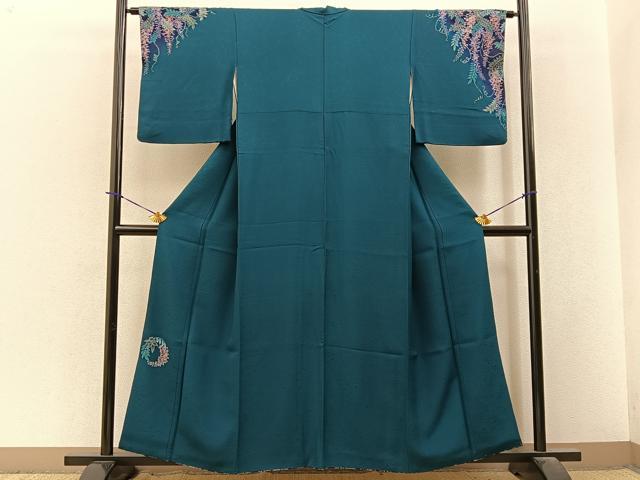 平和屋着物●訪問着 藤花房 暈し染め 金彩 やまと誂製 正絹 逸品 BAAY3774hj