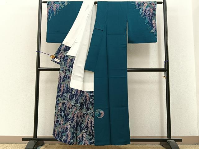 平和屋着物●訪問着 藤花房 暈し染め 金彩 やまと誂製 正絹 逸品 BAAY3774hj