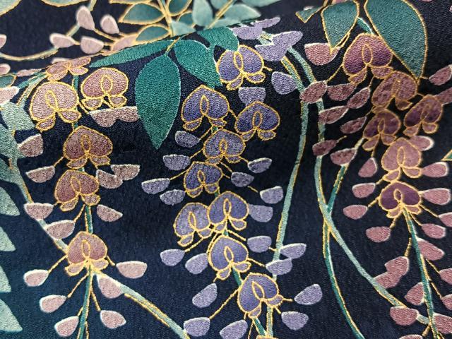 平和屋着物●訪問着 藤花房 暈し染め 金彩 やまと誂製 正絹 逸品 BAAY3774hj