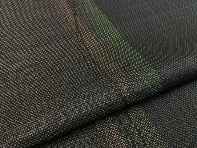 平和屋着物■本場大島紬 7マルキ 流線文 正絹 逸品 未使用 BAAY3777hj